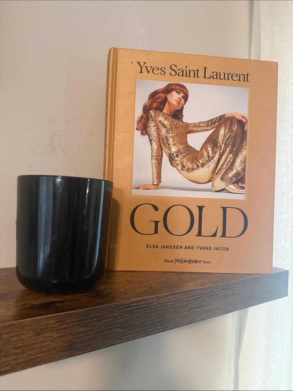 Yves Saint Laurent Gold Hardcover Decorative Coffee Table Book